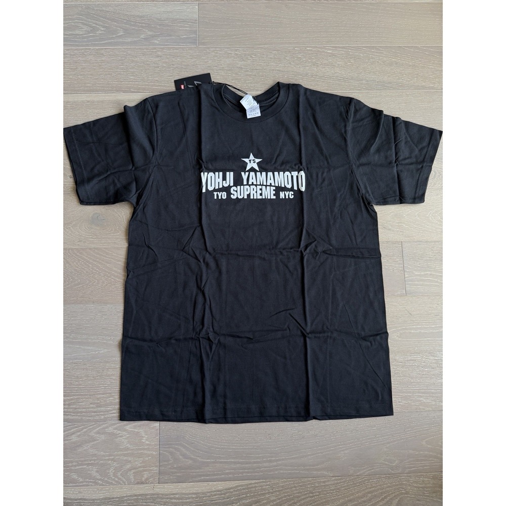 Large Supreme Yohji Yamamoto Y's Star Tee Black FW25 ✅❤️ BRAND NEW SHIPS ASAP